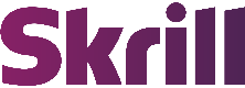 Skrill logo in purple text.