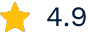 Star icon with a rating of 4.9