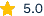 Five-star rating icon indicating a perfect score of 5.0