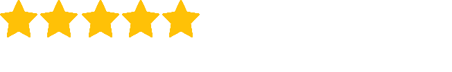 Rating display with five yellow stars, indicating 4.8 stars, labeled 'Google reviews